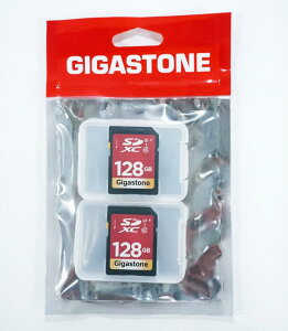 GIGASTONE 128GB SD�J�[�h 2�Z�b�g SDXC UHS-I U1 C10 80MB/s �������[�J�[�h �t��HD �r�f�I �f�W�^���J���� �����L�^ �~�j�P�[�X2�t�� B0BZJMQVBN