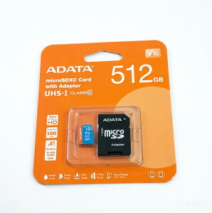 �y�G�C�f�[�^�z microSD 512GB UHS-I �N���X10 / V10/A1 SD 5.1 �ő�Ǎ����x100MB/�b �Q�[���@ �t��HD���� ���ϋv�� Premier SDXC/SDHC UHS-I �N���X10 AUSDX512GUICL10A1-RA1-I 4711658152091
