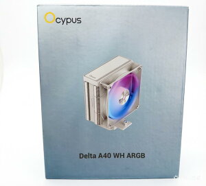 Ocypus Delta A40 ARGB CPU���N�[���[�A120mm�����x�A�����O�É�PWM�t�@���A�ő�2000 RPM�A4�{�̓����q�[�g�p�C�v�ATDP 220W�AAMD AM4/AM5�AIntel LGA 115X/1200/1700/1851�Ή��A�z���C�g �F: Delta A40 WH ARGB B08G4SB48Y