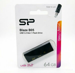 �V���R���p���[ USB������ 64GB USB3.0 �X���C�h�� Blaze B05 �u���b�N SP064GBUF3B05V1K 4712702632484