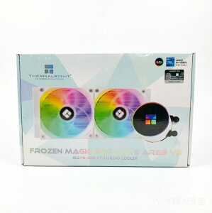 Thermalright Frozen Magic 240 White ARGB V2 �t�� CPU �N�[���[�A240 mm��p��T�C�Y�A�_�u�� 120mm PWM ARGB �t�@���AAMD/AM4/AM5,Intel LGA1150/1151/1200/2011/1700/1851�p�A�f�X�N�g�b�v CPU ����N�[���[X0019S4X9V