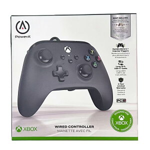PowerA �L���R���g���[���[ Xbox Series X|S Xbox One PC Windows 10/11 �p 1519265-03 �u���b�N ��d�U���@�\