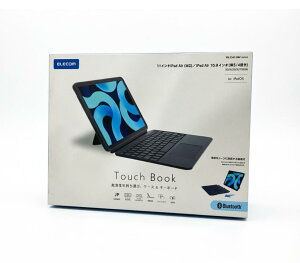 �G���R�� �L�[�{�[�h �P�[�X�t Touch Book for iPad Air M2/M3 11�C���` iPad Air ��5/4���� �Ή���p ���{��z�� ���E�\ 3�i�K�p�x���� �u���b�N TK-CA11BPBK 4549550316064