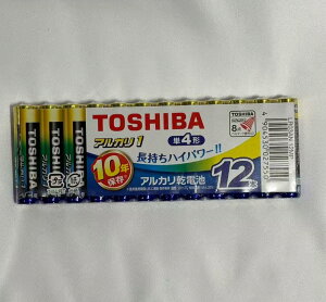 TOSHIBA(����) �A���J�����d�r �P4�` 12�{�� 1.5V �g�p��������10�N �t�R��h�~�\�� �A���J��1 �܂Ƃ߃p�b�N LR03AN 12MP 4904530027550