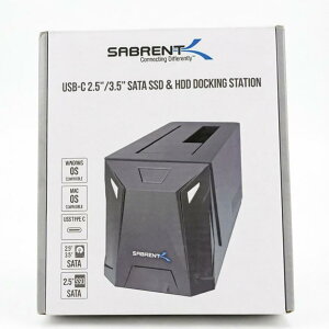 SABRENT USB-C SSD/ HDD�h�b�L���O�X�e�[�V���� 3.5�A2.5�C���`SSD�EHDD�p/ (SSD 1TB�ASSD 2TB�ASSD 500GB�ASSD 4TB) �ő�20TB/ USB3.0 SuperSpeed/ �H��s�v/ SATA �Ή�/PC�A�~�jPC�AMacbook�A�m�[�gPC�Ɏg�p�iDS-UC1B�j 840025261