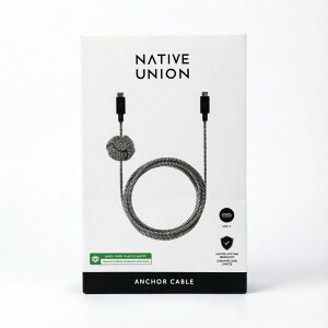 �y�󂠂�zNative Union Anchor Cable 240W ? 3m �����ґg USB-C to USB-C Power Delivery 3.1 �[�d�P�[�u�� �E�F�C�g�t���m�b�g ? iPhone 17 Pro Max / 17e�AMacBook Pro 14/16 M5�AAir M5�ANeo �Ή� (3m�CZebra/�[�u��)4895200477105 8466