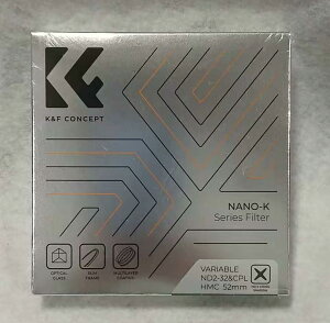 K&F CONCEPT 52mm ND2-32&CPL�t�B���^�[ ���@�\�t�B���^�[ 2in1 �ꖇ��� ����+�Ό����� 18�w�i�m�R�[�e�B���O ��ND �Ό� �����ʒ��� ���ˏ��� �iNANO-K�V���[�Y�j X0017D9M0X