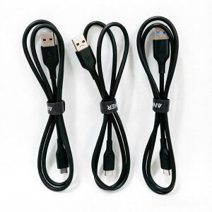 �y�󂠂�zAnker USB Type C �P�[�u�� PowerLine USB-C & USB-A 3.0 �P�[�u�� (0.9m × 3�{�Z�b�g) Xperia/Galaxy/LG/iPad Pro/Air MacBook ���̑� Android �� USB-C�@��Ή� �e�����[�N �����[�g �ݑ�Ζ� �u���b�N B8163013 X000