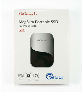 GiGimundo M20 2TB�}�O�l�b�g�� �|�[�^�u��SSD 2000 MB/s�AUSB 3.2 Gen 2 x 2 20 Gbps�AThunderbolt 3/4/USB4 �AiPhone 15Pro/Pro Max�A16Pro/Pro Max�Ή� M20-2T-BK-BP X0018BVZDL