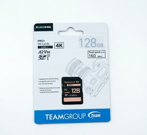 TEAMGROUP PRO 128GB UHS-I U3 A2 V30 4K UHD �ǂݎ��/�������ݑ��x �ő�160/90MB/�b SDXC�������[�J�[�h �v���̃r�f�I�u���K�[/�f�搻���/�ʐ^��/�R���e���c�L�����[�^�[���� TPPSDX128GIA2V3001 X0015KBFCV