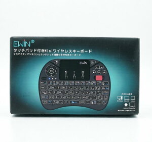 Ewin �~�j�L�[�{�[�h ���C�����X 2.4GHz ���{��z�� �^�b�`�p�b�h �}�E�X�z�C�[���t�� 8�F�o�b�N���C�g USB���V�[�o�[�t�� �����^ �|�[�^�u�� PC/�e���r/Fire TV Stick�Ή� �����R������ �u���b�N X