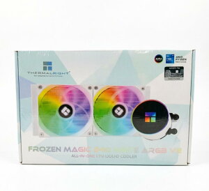 Thermalright Frozen Magic 240 White ARGB V2 �t�� CPU �N�[���[�A240 mm��p��T�C�Y�A�_�u�� 120mm PWM ARGB �t�@���AAMD/AM4/AM5,Intel LGA1150/1151/1200/2011/1700/1851�p�A�f�X�N�g�b�v CPU ����N�[���[X0019S4X9V