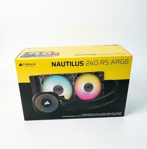 CORSAIR NAUTILUS -�m�[�`���X- 240���W�G�[�^�[ RS ARGB�P�[�X�t�@���t�����⎮CPU�N�[���[ �u���b�N CW-9060092-WW 840006687566