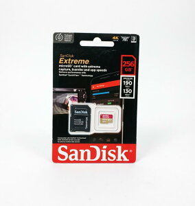 SanDisk 256GB Extreme microSDXC UHS-I Memory Card with Adapter - C10, U3, V30, 4K, 5K, A2, Micro SD Card - SDSQXAV-256G-GN6MA 619659188504
