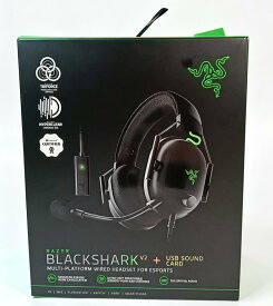 【訳あり】Razer BlackShark V2 ゲーミングヘッドセット USBサウンドカード付 ヘッドセット USB 3.5mmアナログ THX 7.1ch 立体音響 特許技術採用チタンコート50mmドライバー 単一指向性マイク ノイズキャンセリング 高遮音性イヤーカップ 軽量262g RZ04-03230100-R3M1