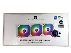 Thermalright Frozen Notte 360 WHITE ARGB V2 aio�E�H�[�^�[�N�[���[,�t��cpu�N�[���[,3×120mm pwm�t�@������V�X�e��,2000 rpm�����t�@��,amd / am4 / am5�ƌ݊���������܂� TL-E12W-S V2 X00140LG0N
