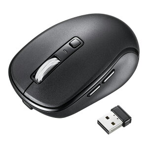 �T�����T�v���C(Sanwa Supply) �}�E�X Bluetooth�E���C�����X���Ή� �É��{�^�� �[�d�� 5�{�^�� ���^ �u���b�N MA-WBBS519BK