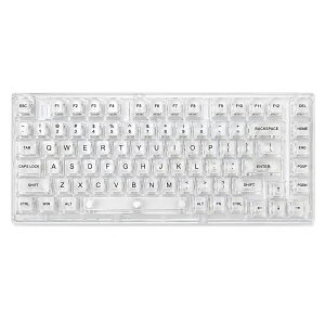 YUNZII X75 PRO 82�L�[���C�����X �z�b�g�X���b�v�Ή� �p��z�� ���J�j�J���Q�[�~���O�L�[�{�[�h �����L�[�L���b�v BT5.0/2.4G/USB-C �K�X�P�b�g�����L�[�{�[�h Windows/Mac�p �Z�K�F�؎擾 (�N���X�^��