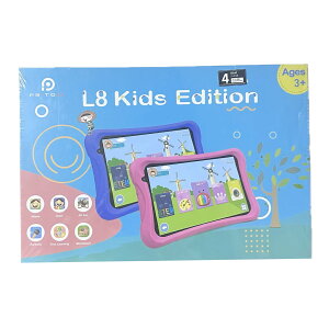 PRITOM�i�v���g���jL8 �L�b�Y�^�u���b�g 8�C���` YouTube Kids&Google �L�b�Y�X�y�[�X�Ή� ���p���Ԑ����\ �����h�~ �y�ʃP�[�X�t�� 2GB RAM+64GB ROM 5000mAh Android OS �s���N