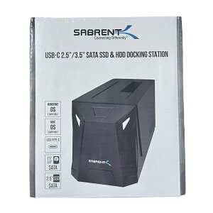 SABRENT USB-C SSD/ HDD�h�b�L���O�X�e�[�V���� 3.5�A2.5�C���`SSD�EHDD�p/ (SSD 1TB�ASSD 2TB�ASSD 500GB�ASSD 4TB) �ő�20TB/ USB3.0 SuperSpeed/ �H��s�v/ SATA III�Ή�/PC�A�~�jPC�AMacbook�A�m�[�gPC�Ɏg�p�iDS-UC1B�j