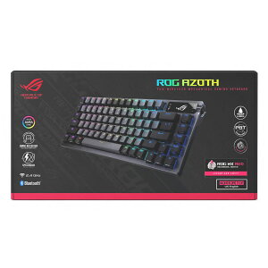 ASUS �Q�[�~���O�L�[�{�[�h �J�X�^�� ROG Azoth (75% / �K�X�P�b�g�}�E���g / 3�w�É��_���p�[ /ROG NX���J�j�J���X�C�b�`/ROG�L�[�{�[�h�X�^�r���C�U�[/PBT�_�u���V���b�g�L�[�L���b�v/���u�L�b�g�t