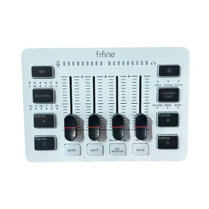 FIFINE �Q�[�~���O�I�[�f�B�I�~�L�T�[ �I�[�f�B�I�C���^�[�t�F�[�X PC/PS4/PS5�Ή� RGB�@�\�t���{�C�X�`�F���W���[�{�^�� �J�X�^�����ʉ� �z�M ���� �� AmpliGame SC3W