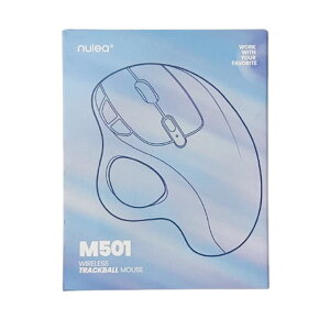 Nulea M501 ���C�����X �g���b�N�{�[���}�E�X 3��ڑ��\ Bluetooth/USB�ڑ� 4�i�KDPI���߉\ �[�d�� �e�w���� �l�ԍH�w�݌v 6�{�^�� �i��/�߂�{�^������ �}�E�X ���� Windows/Mac�Ή� �ԐF
