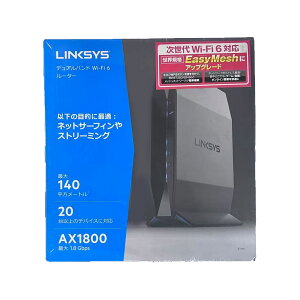 Linksys(�����N�V�X) AX1800 EasyMesh�Ή� Wi-Fi 6 ����LAN ���[�^�[ E7350-JP 11ax (1200+600 Mbps) �f���A���o���h - �l�b�g�T�[�t�B����X�g���[�~���O�ɍœK