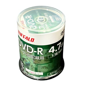 �o�b�t�@���[ DVD-R RDR47D-100PW/N 4.7GB 100�� 1��L�^�p 1-16�{�� �z���C�g���[�x��