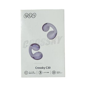 QCY Crossky C30 イヤーカフ イヤホン Bluetooth5.4 空間オーディオ 耳を塞がない 音漏れ防止 マイク付き マルチポイント接続 急速充電対応 専用アプリ対応 IPX5防水 技適認証取得 パープル