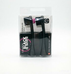 Curaprox (�N���v���b�N�X) ���g���d�����u���V �u���b�N�C�Y�z���C�g �iBlack is white�j�փu���V2�{�Z�b�gX000Z3ZZ4N