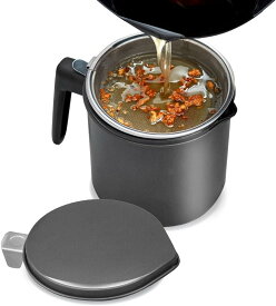 アイリスオーヤマ(IRIS OHYAMA) オイルポット 活性炭 800ml カートリッジ1個付 H-OP800 ブラック