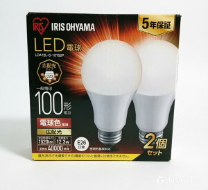 �A�C���X�I�[���} LED�d�� �������a26mm �L�z�� 100W�`���� �d���F 2�p�b�N �����Ή� LDA12L-G-10T62P 4967576408240