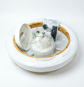 �y�󂠂�zSUKITEN �V�[�����O�t�@�����C�g LED ��50cm 3500LM ���t��] ��U��@�\ �t�@���t���Ɩ� �T�[�L�����[�^�[ DC���[�^�[ �É� �ȃG�l ���i�K�������F 6�i�K���� �������[/�^�C�}�[�@�\ APP
