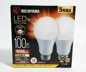 �A�C���X�I�[���} LED�d�� �������a26mm �L�z�� 100W�`���� �d���F 2�p�b�N �����Ή� LDA12L-G-10T62P 4967576408240