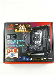 ASUS ROG STRIX B860-I GAMING WIFI B860 LGA 1851 mITX Mini-ITX �}�U�[�{�[�h�AIntelR Core? Ultra Series 2 Ready�A���x��AI�Ή��A10+1+2+1�X�e�[�W�ADDR5�A2.5G LAN�AWiFi7�AM2�AThunderbolt? 4�AUSB Type-CR 4711387816004