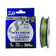 ダイワ(DAIWA) PEライン UVFソルティガデュラセンサーX8+Si2 1号 300m マルチカラー