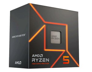 AMD Ryzen 5 7500F CPU AM5 6�R�A 12�X���b�h �ő�5.0GHz Wraith Stealth Cooler�t�� 65W BOX
