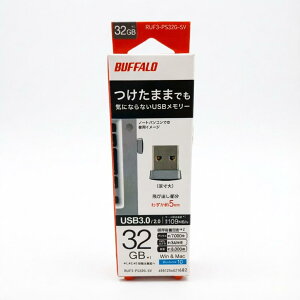 �o�b�t�@���[ BUFFALO USB3.0�Ή� �}�C�N��USB�������[ 32GB �V���o�[ RUF3-PS32G-SV 4981254021682