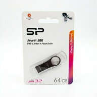 シリコンパワー USBメモリ 64GB USB3.0 亜鉛合金ボディ 防水 防塵 耐衝撃 Jewel J80 SP064GBUF3J80V1T 47…