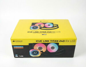 CORSAIR iCUE LINK TITAN 240���W�G�[�^�[ RX ARGB�P�[�X�t�@���t�� LCD�X�N���[���t�� ���⎮CPU�N�[���[ �u���b�N CW-9061022-WW 840440482949