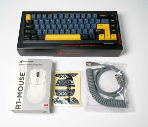 ATTACK SHARK ���s�b�g�g���K�[�Q�[�~���O�L�[�{�[�h�}�E�X�Z�b�g X65HE ���C�X�C�b�` 0.01mm 8Kkz �|�[�����O���[�g R1 ���C�����X�}�E�X �Q�[�~���O�}�E�X �y�� 2.4ghz/Bluetooth/USB-C (�X�^�[�u���b�N) X