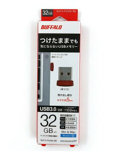 �o�b�t�@���[ BUFFALO USB3.0�Ή� �}�C�N��USB�������[ 32GB ���b�h RUF3-PS32G-RD 4981254021699