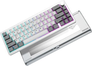 YUNZII AL68 ���J�j�J���L�[�{�[�h ���C�����X 68�L�[ �z�b�g�X���b�v�Ή� �p��z�� RGB QMK/VIA�A���~�j�E�� BT5.0/2.4G/USB-C�L�� �m�u�t�� �K�X�P�b�g�����L�[�{�[�h Windows/Mac�p �Z�K�F�؎擾 (�V���o