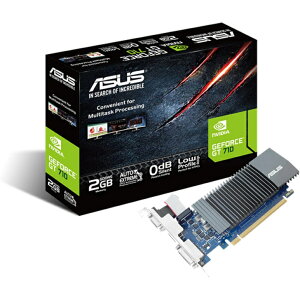 ASUS NVIDIA GeForce GT 710 / GDDR5 / HDMI 2.0b / HDMI 1.4a / t@X݌v / 2slot / GPU Tweak II / GT710-SL-2GD5-BRK /GT710-SL-1GD5-BRK