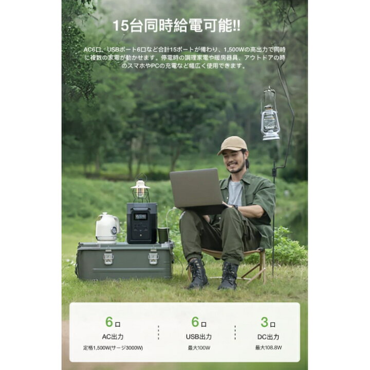 楽天市場】＼マラソン限定! 最大2000円OFFｸｰﾎﾟﾝ／【整備済品】EcoFlow 