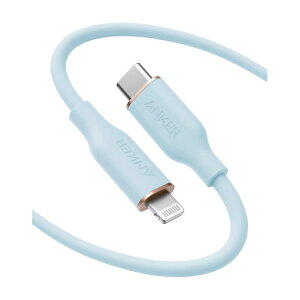 Anker PowerLine lll Flow USB-C & CgjO P[u MFiF Anker܂ȂP[u USB PDΉ VRfލ̗p iPhone 14 / 14 Plus / 14 Pro / 14 Pro Max / 13 eΉ (1.8m ACXu[)