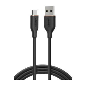 Anker USB-C  USB-A P[u (Flow) ܂ȂP[u 15W oht USB-C@Ή VRfލ̗p Galaxy iPhone 17 / 16 / 15 eΉ 1.8m ~bhiCgubN