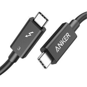 _Jn28Ԃ! 5%OFFN[|L^Anker USB-C & USB-C Thunderbolt 3 P[u 0.7my100WΉE40Gbpsf[^]E4K/5KfΉziPhone 16/15 MacBook iPad Pro Ȃ USB-C@Ή ubN X000VARRNHB08DCXC