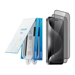 �_�}���\������! �ő�2000�~OFF�N�[�|���^Anker Easy Fit �K���X�t�B���� iPhone 15�p�y�̂������h�~�E2���Z�b�g�z�ȒP�\��t���L�b�g�t�� �S�ʕی� 9H�d�x �w��h�~ �����z�� ���ϋv�� X0017ZNS1P B0DB1HB
